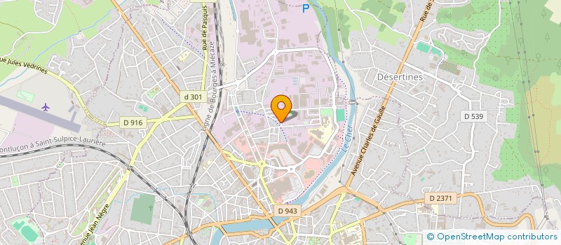 localisation de l'entreprise PHARMA CHIMIE SA à MONTLUCON