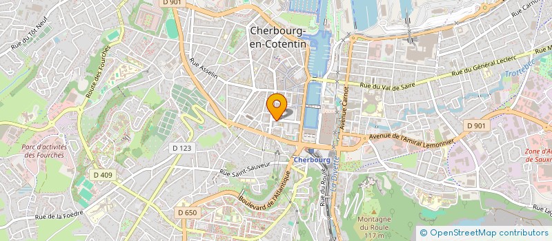 localisation de l'entreprise PHARMA & CIE à CHERBOURG-EN-COTENTIN