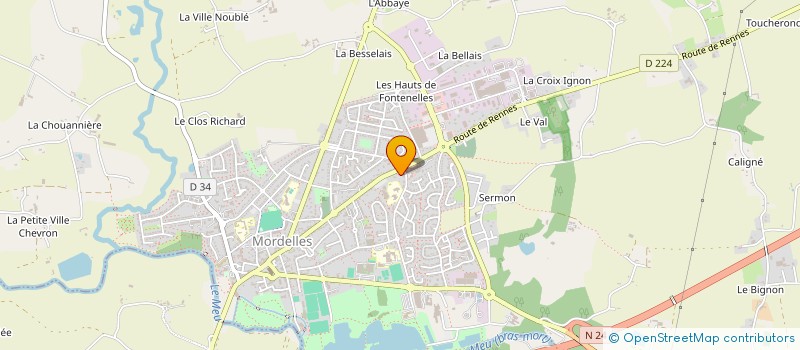 localisation de l'entreprise PHARMA EFFECTIVE  MORDELLES