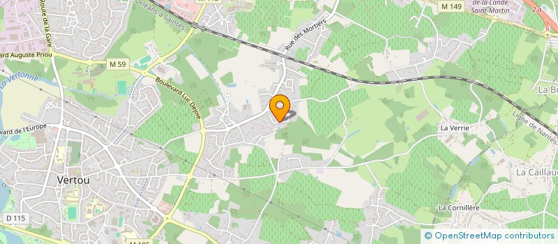 localisation de l'entreprise PHARMA'FABRIC à VERTOU
