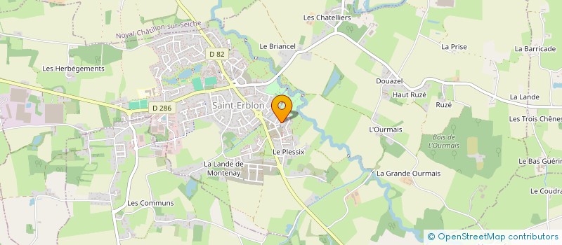 localisation de l'entreprise PHARMA LORRE  SAINT-ERBLON