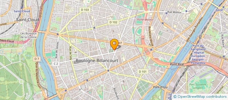 localisation de l'entreprise PHARMA MAR SARL  BOULOGNE-BILLANCOURT