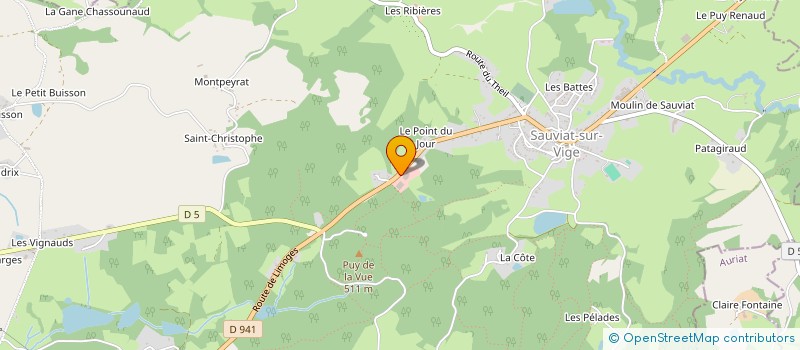 localisation de l'entreprise PHARMA POT à SAUVIAT-SUR-VIGE