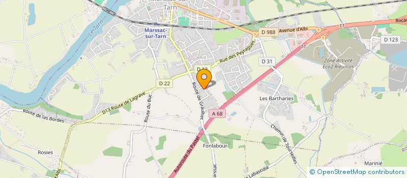 localisation de l'entreprise PHARMA SCI  MARSSAC-SUR-TARN