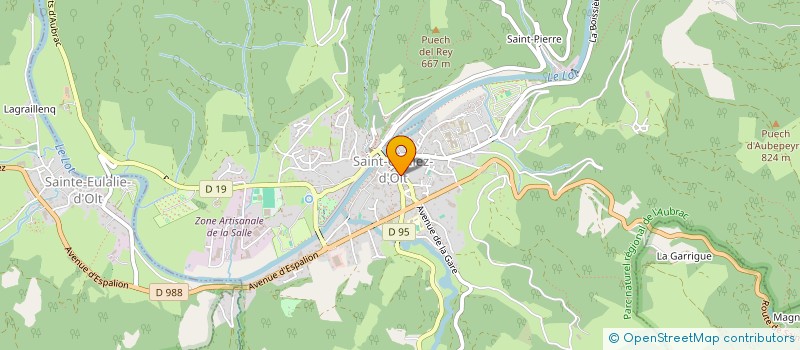 localisation de l'entreprise PHARMA STOM  SAINT GENIEZ D'OLT ET D'AUBRAC