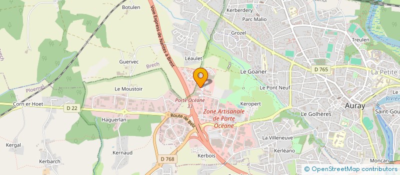 localisation de l'entreprise PHARMA TECH à AURAY