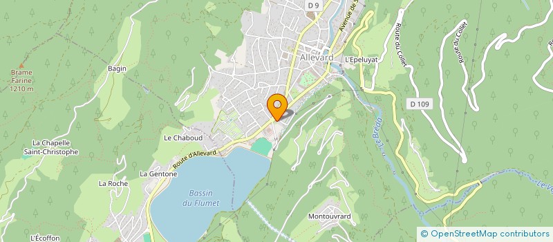 localisation de l'entreprise PHARMA2BG à ALLEVARD