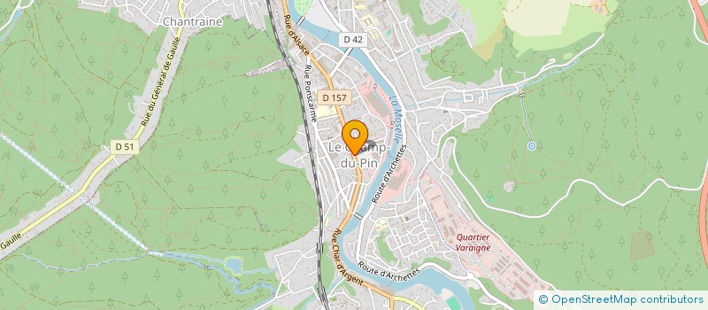 localisation de l'entreprise PHARMACAZ à EPINAL
