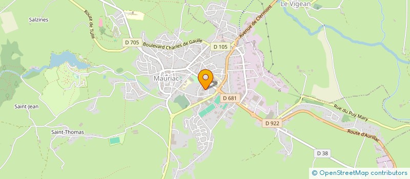 localisation de l'entreprise PHARMACIE 2M à MAURIAC