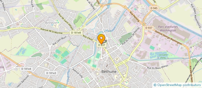 localisation de l'entreprise PHARMACIE 4 YOU  BETHUNE