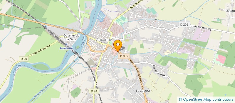 localisation de l'entreprise PHARMACIE ABCO  AUXONNE