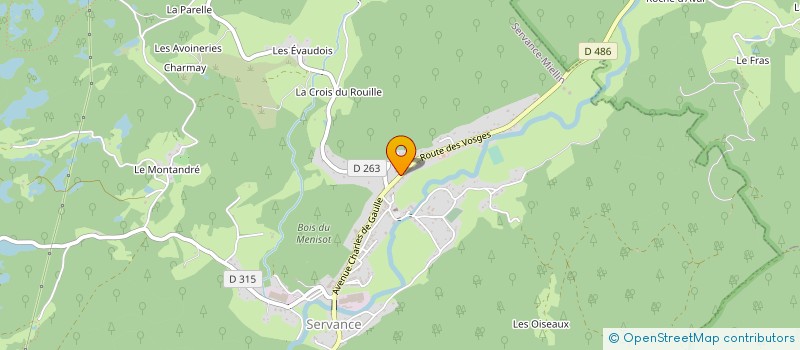 localisation de l'entreprise PHARMACIE ABOUT VICTOR  SAULXURES-SUR-MOSELOTTE