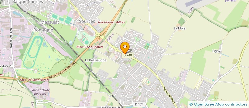 localisation de l'entreprise PHARMACIE AIFFRES  AIFFRES