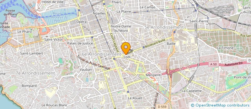 localisation de l'entreprise PHARMACIE ALBRAND à MARSEILLE