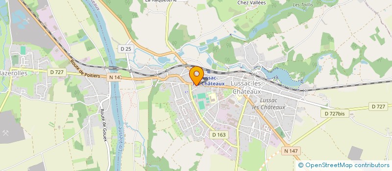 localisation de l'entreprise PHARMACIE AMAH  LUSSAC-LES-CHATEAUX