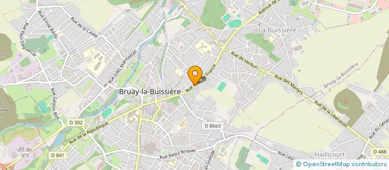 localisation de l'entreprise PHARMACIE ANATOLE FRANCE à BRUAY-LA-BUISSIERE