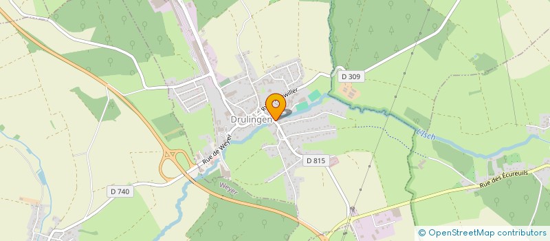 localisation de l'entreprise PHARMACIE ANCEL  DRULINGEN