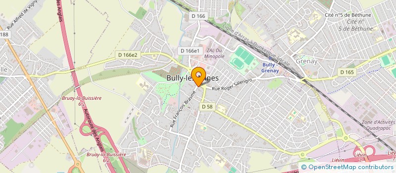 localisation de l'entreprise PHARMACIE ANGENAULT  BULLY-LES-MINES