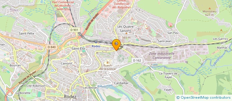 localisation de l'entreprise PHARMACIE ANNE PANIJEL  RODEZ