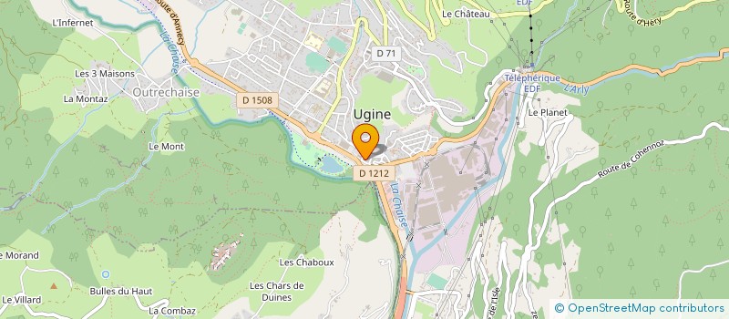 localisation de l'entreprise PHARMACIE ARGILLI à UGINE