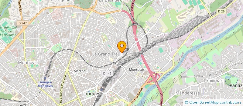 localisation de l'entreprise PHARMACIE ARISTIDE BRIAND à LIMOGES
