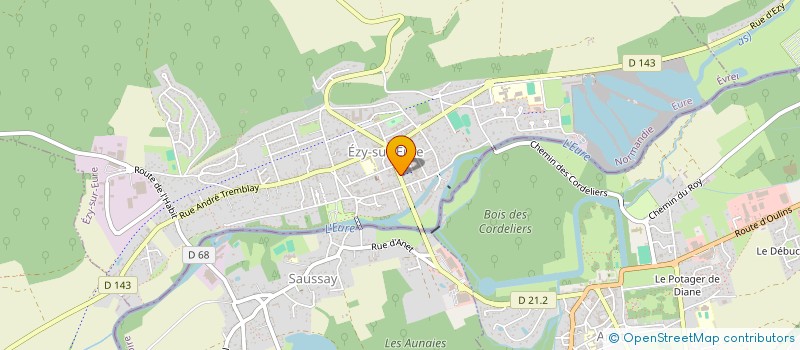 localisation de l'entreprise PHARMACIE ASTRUC  EZY-SUR-EURE