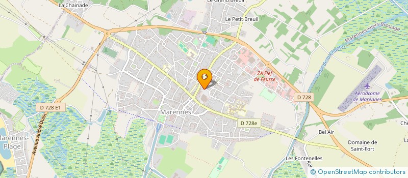 localisation de l'entreprise PHARMACIE AUBERTOT  MARENNES-HIERS-BROUAGE