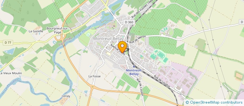 localisation de l'entreprise PHARMACIE AUBRETON-LAMBERT  MONTREUIL-BELLAY