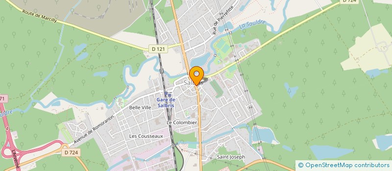 localisation de l'entreprise PHARMACIE AUGUSSEAU  SALBRIS