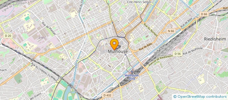 localisation de l'entreprise PHARMACIE AUX LYS  MULHOUSE