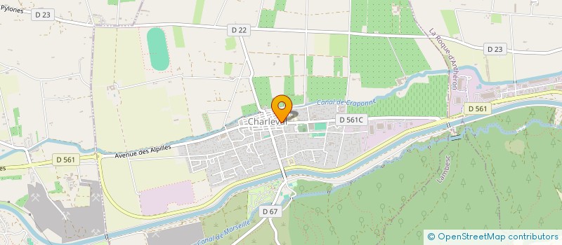 localisation de l'entreprise PHARMACIE BAGAGLIO  CHARLEVAL