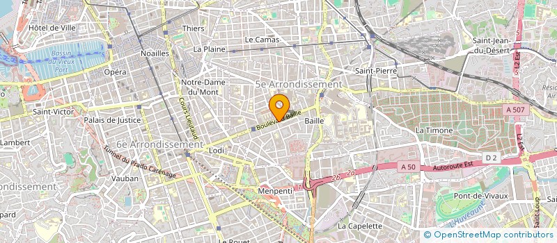 localisation de l'entreprise PHARMACIE BAILLE CONCEPTION à MARSEILLE