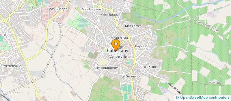 localisation de l'entreprise PHARMACIE BALLENTINE-GUILLEMAT  CABESTANY