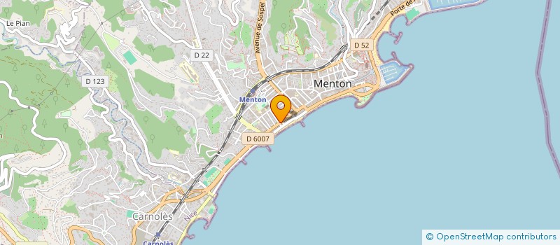 localisation de l'entreprise PHARMACIE BALLESTRA à MENTON