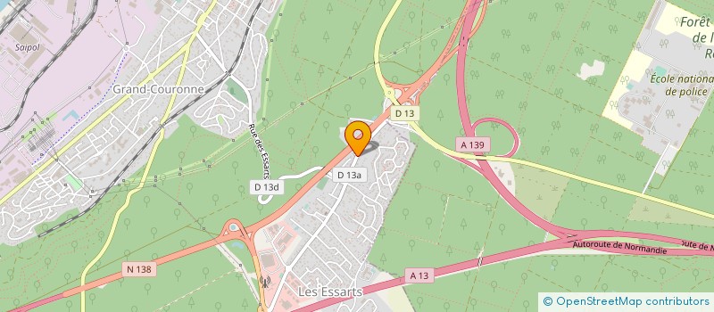 localisation de l'entreprise PHARMACIE BARONI - LOUVEL  GRAND-COURONNE