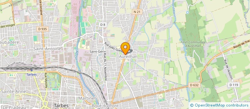 localisation de l'entreprise PHARMACIE BARRERE  AUREILHAN