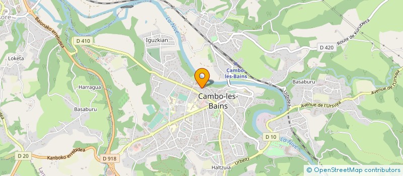 localisation de l'entreprise PHARMACIE BASQUAISE SELAS  CAMBO-LES-BAINS