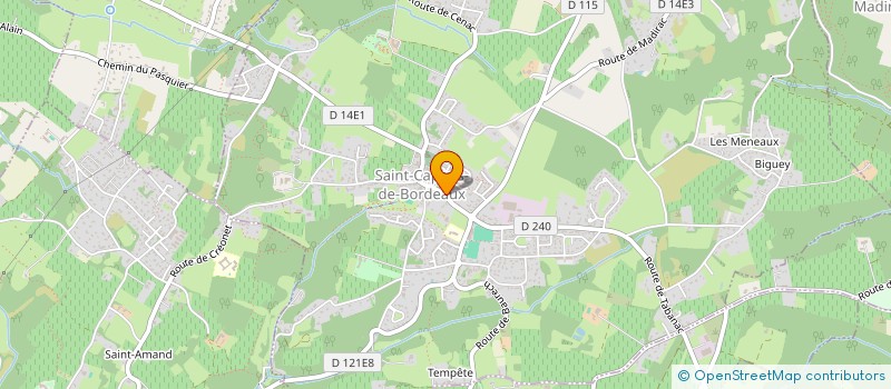 localisation de l'entreprise PHARMACIE BAUDIN RIGOU  SAINT-CAPRAIS-DE-BORDEAUX