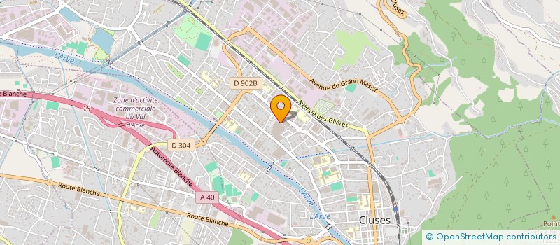 localisation de l'entreprise PHARMACIE BAUSSAND à CLUSES