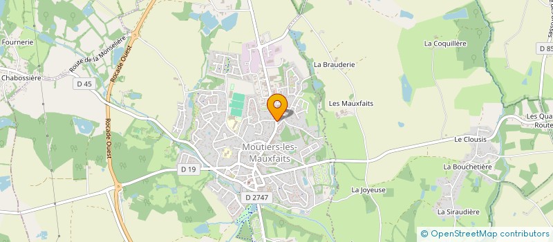 localisation de l'entreprise PHARMACIE BECHIEAU à MOUTIERS-LES-MAUXFAITS