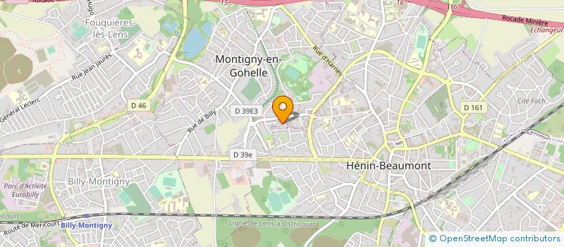 localisation de l'entreprise PHARMACIE BEGHIN  MONTIGNY-EN-GOHELLE