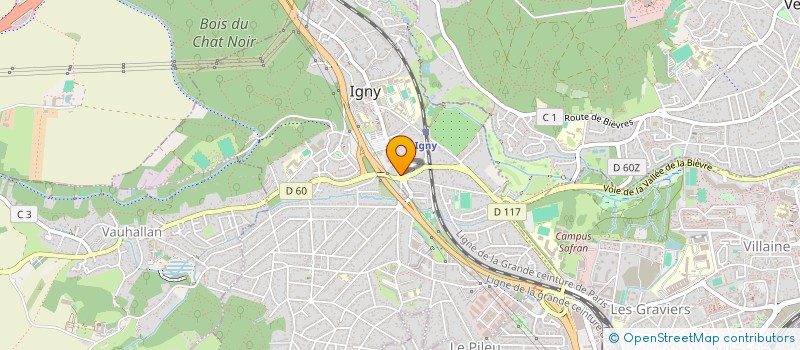 localisation de l'entreprise PHARMACIE BELLEVUE à IGNY