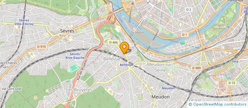 localisation de l'entreprise PHARMACIE BELLEVUE  MEUDON