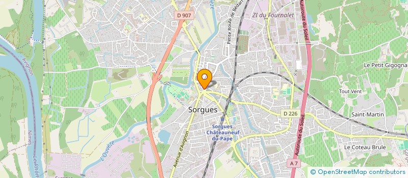 localisation de l'entreprise PHARMACIE BERARD PERRIER à SORGUES