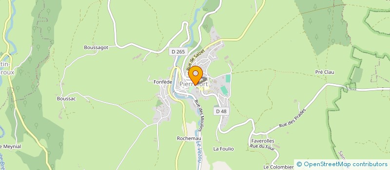 localisation de l'entreprise PHARMACIE BERNARD TRONCHE à PIERREFORT