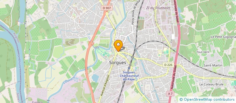 localisation de l'entreprise PHARMACIE BERNUSSET  PERNES-LES-FONTAINES