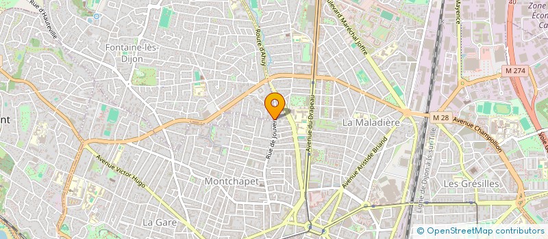 localisation de l'entreprise PHARMACIE BERTHON  FONTAINE-LES-DIJON