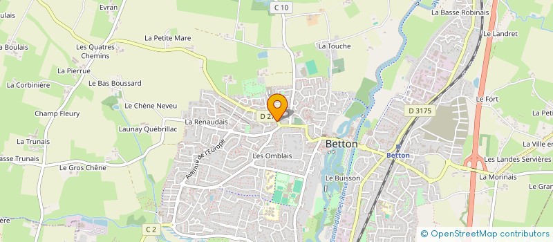 localisation de l'entreprise PHARMACIE BERTRAND-BELLIOT  BETTON