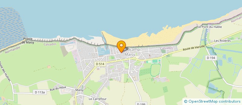 localisation de l'entreprise PHARMACIE BESNARD  GRANDCAMP-MAISY