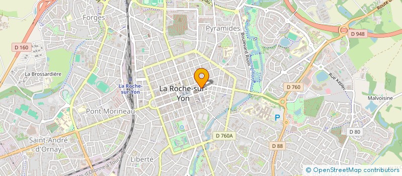 localisation de l'entreprise PHARMACIE BESSEAU - JEANTET à LA ROCHE-SUR-YON